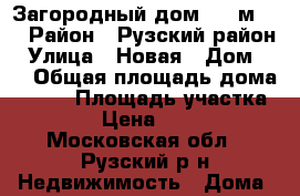 Загородный дом 130 м2   › Район ­ Рузский район › Улица ­ Новая › Дом ­ 9 › Общая площадь дома ­ 130 › Площадь участка ­ 15 000 › Цена ­ 5 200 000 - Московская обл., Рузский р-н Недвижимость » Дома, коттеджи, дачи продажа   . Московская обл.